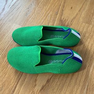 Rothy’s Kelly green slip on shoes size 13